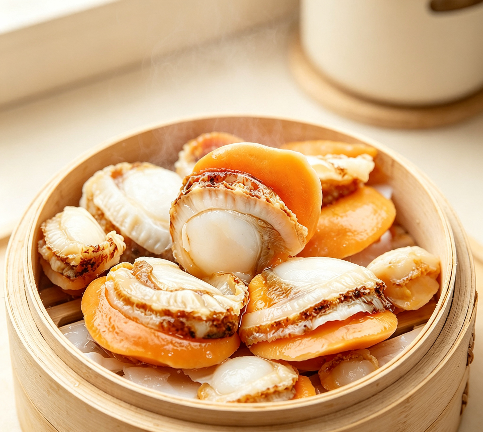 Deliciously Tender Steamed Abalone - A Gourmet Seafood Delight