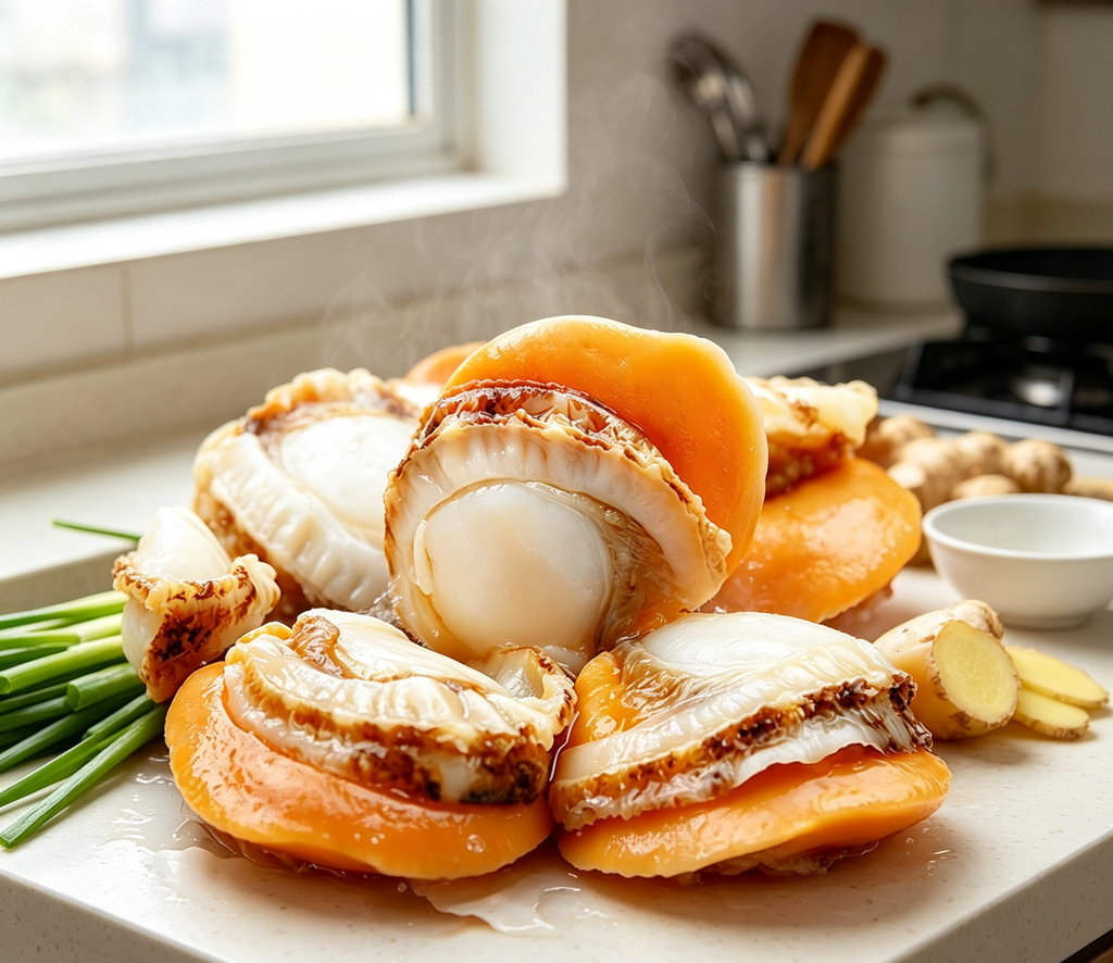Deliciously Tender Steamed Abalone - A Gourmet Seafood Delight